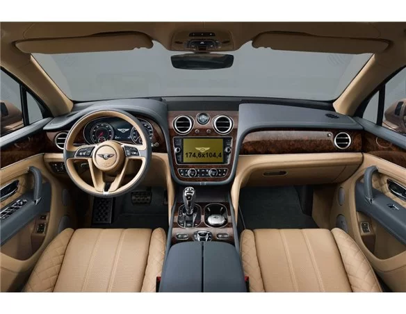 Bentley Bentayga 2016 – 2019 Multimediálny 8-palcový chránič obrazovky ExtraShield - 1