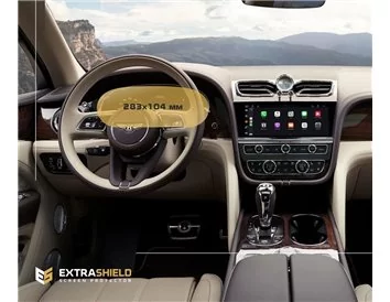 Bentley Bentayga 2020 – súčasná ochrana obrazovky digitálneho rýchlomera ExtraShield - 1