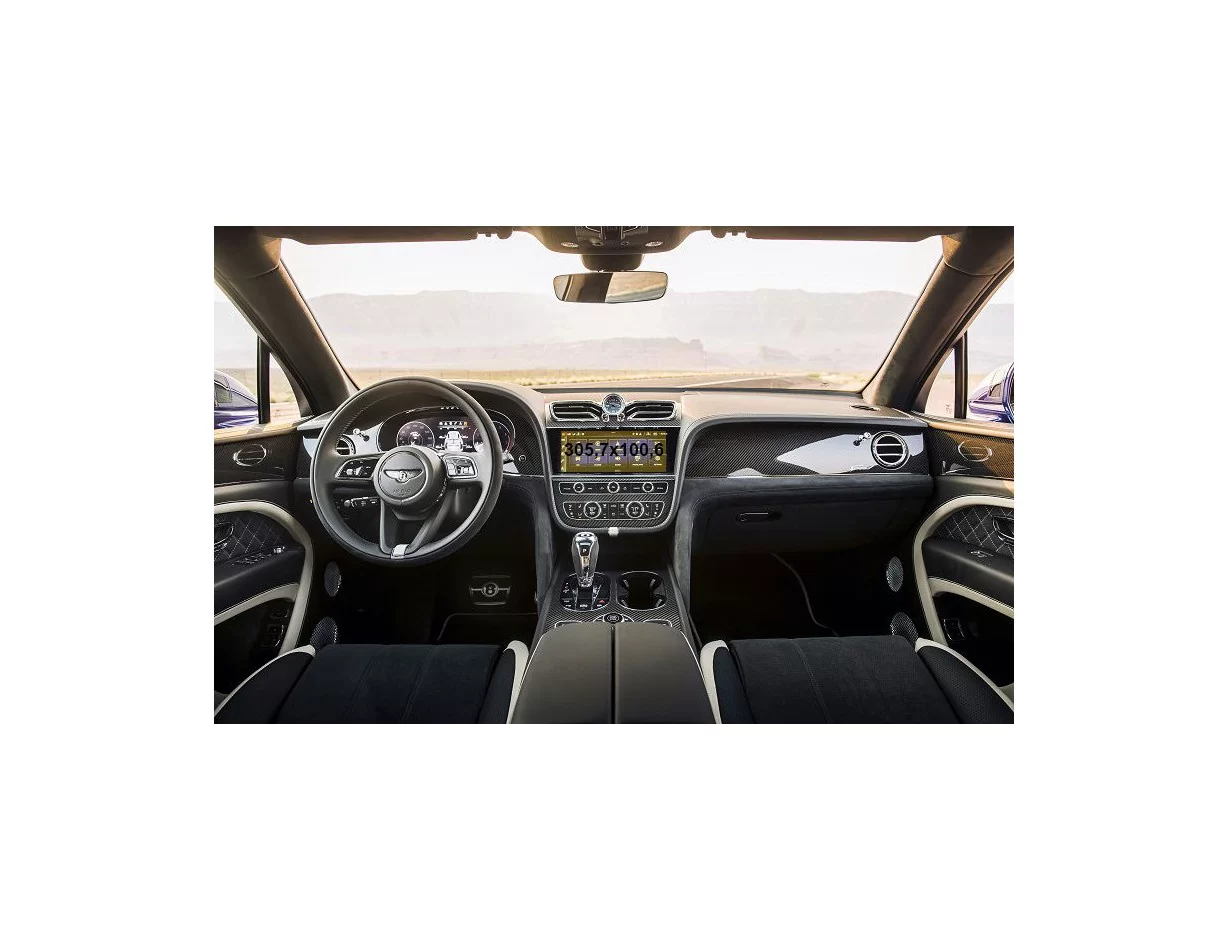 Bentley Bentayga 2020 – súčasný multimediálny 10,9-palcový chránič obrazovky ExtraShield - 1