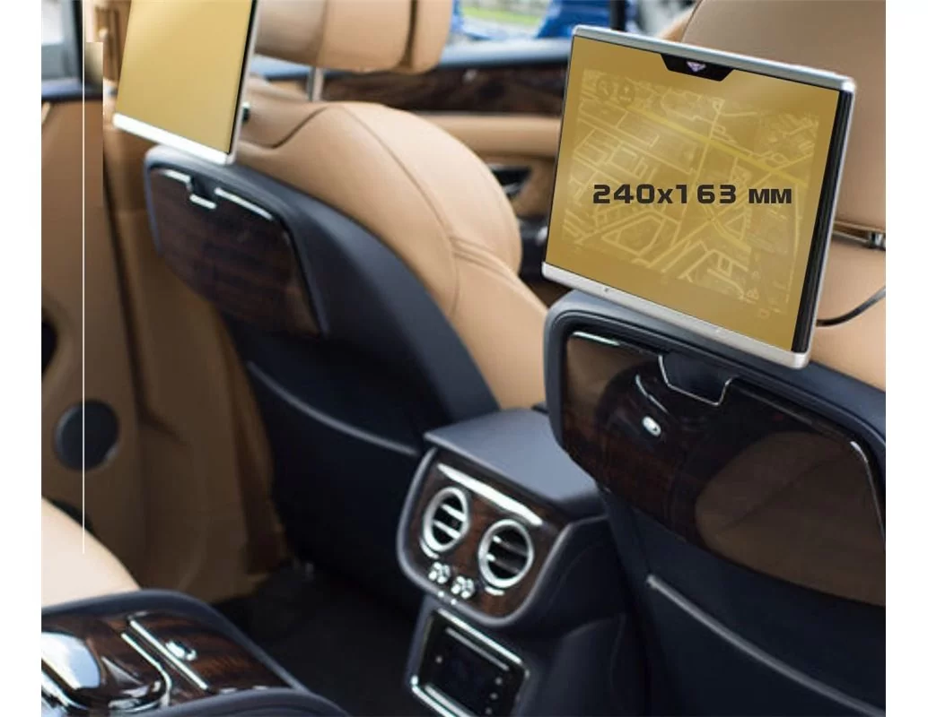 Bentley Bentayga 2016 - Súčasné monitory pre cestujúcich (2ks,) 12,5" ExtraShield Screen Protector - 1
