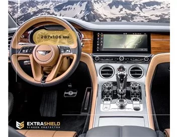 Bentley Continental GT 2017 – súčasná ochrana obrazovky digitálneho rýchlomera ExtraShield - 1