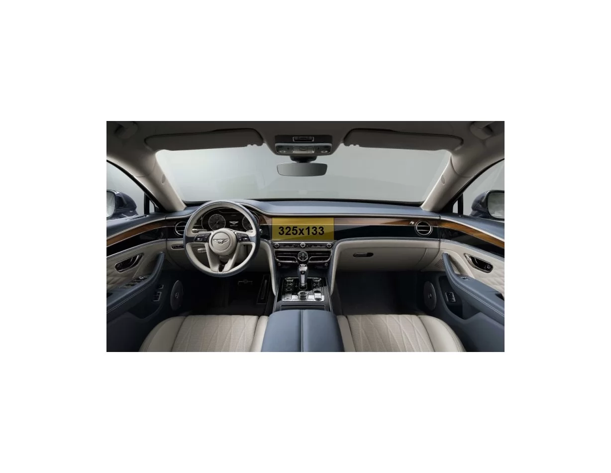 Bentley Flying Spur 2019 – darčekový multimediálny 12,3-palcový chránič obrazovky ExtraShield - 1