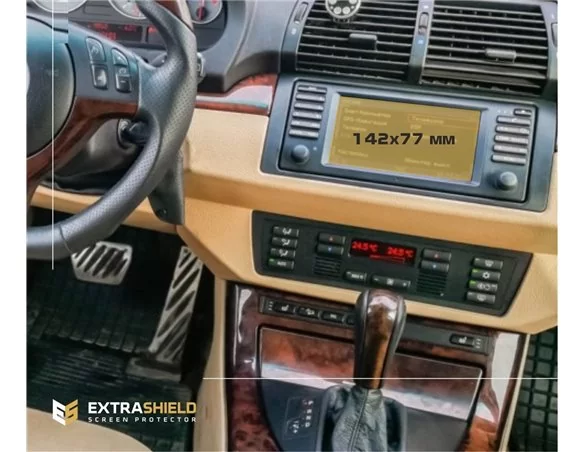 BMW X5 (E53) 1999 - 2006 Multimediálny 5,8" chránič obrazovky ExtraShield - 1
