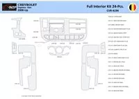 Chevrolet Express 2008-2020 Súprava obloženia palubnej dosky WHZ interiéru 24 dielov - 1
