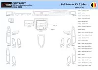Chevrolet Impala 2006-2015 Interiér WHZ Súprava obloženia palubnej dosky 21 dielov - 1