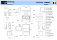 Chrysler Grand Voyager 2008-2016 Interiér WHZ Súprava obloženia palubnej dosky 42 dielov - 1