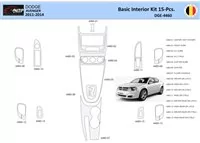 Dodge Avenger 2010-2014 interiérová súprava obloženia palubnej dosky WHZ 15 dielov - 1