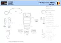 Dodge Caravan 2005-2007 Interiér WHZ Súprava obloženia palubnej dosky 18 dielov - 1