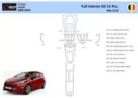 Ford Fiesta 2008-2017 Interiér WHZ Súprava obloženia palubnej dosky 28 dielov - 1