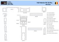 Ford Mustang 2005-2009 Interiér WHZ Súprava obloženia palubnej dosky 16 dielov - 1
