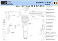 Ford Mustang 2010-2015 Interiér WHZ Ozdobná súprava palubnej dosky 24 dielov - 1
