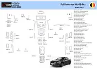 Honda Accord 2003-2007 Interiér WHZ Súprava obloženia palubnej dosky 43 dielov - 1