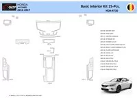 Súprava obloženia palubnej dosky Honda Accord 2014-2022 interiér WHZ 15 dielov - 1