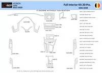 Honda Civic X 2012-2015 Interiér WHZ Súprava obloženia palubnej dosky 20 dielov - 1