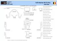 Honda Civic X 2012-2015 Interiér WHZ Súprava obloženia palubnej dosky 21 dielov - 1