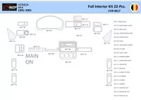 Honda CR-V 1997-2002 Súprava obloženia palubnej dosky WHZ interiéru 22 dielov - 1