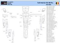 Súprava obloženia palubnej dosky Hyundai Accent 2012-2017 interiéru WHZ 17 dielov - 1