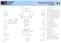 Hyundai Elantra 2010-2015 Interiér WHZ Ozdobná súprava palubnej dosky 24 dielov - 1