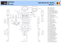 Hyundai-i30 2007-2009 Interiér WHZ Súprava obloženia palubnej dosky 46 dielov - 1