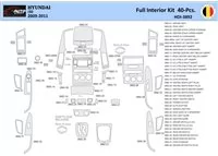 Hyundai-i30 2009-2011 Interiér WHZ Súprava obloženia palubnej dosky 40 dielov - 1