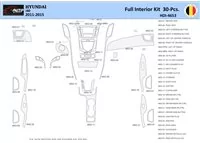 Hyundai i40 2011-2015 Interiér WHZ Ozdobná súprava palubnej dosky 30 dielov - 1