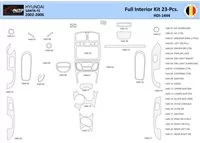Hyundai Santa Fe 2002-2006 Interiér WHZ Súprava obloženia palubnej dosky 23 dielov - 1