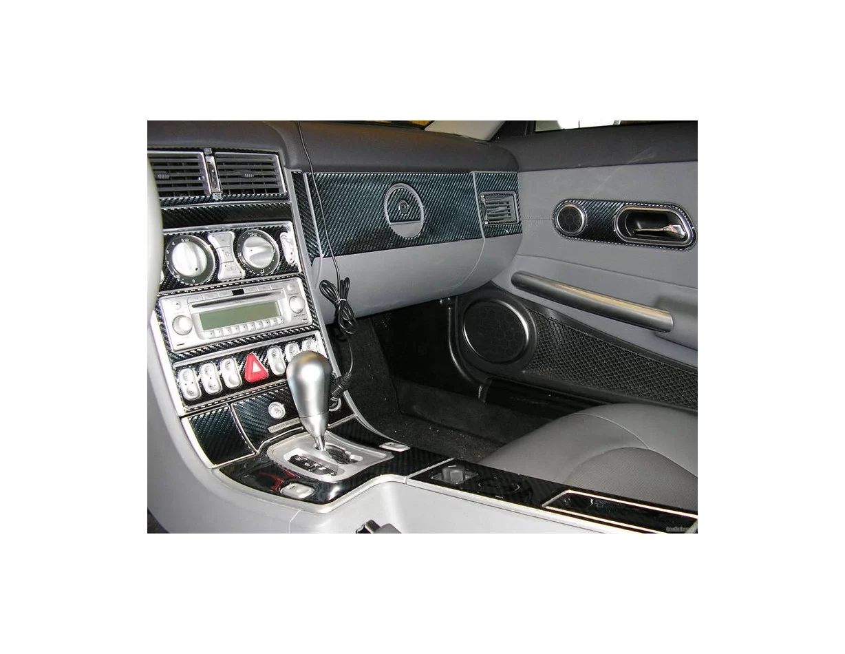 Kompletná sada Chrysler CrossFire 2004-UP, interiér manuálnej prevodovky BD Dash Trim Kit - 1