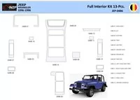 Jeep Wrangler 1996-1999 Súprava obloženia palubnej dosky WHZ 13 dielov interiéru - 1