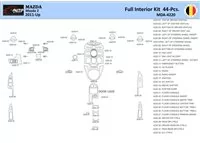 Mazda 2 2010 Interiér WHZ Súprava obloženia palubnej dosky 44 dielov - 1