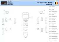 Mazda 323 1998-2003 Interiér WHZ Súprava obloženia palubnej dosky 21 dielov - 1