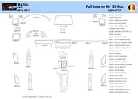 Mazda CX5 2012-2017 Interiér WHZ Súprava obloženia palubnej dosky 32 dielov - 1