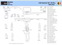 Mazda CX5 2013 Interiér WHZ Súprava obloženia palubnej dosky 33 dielov - 1