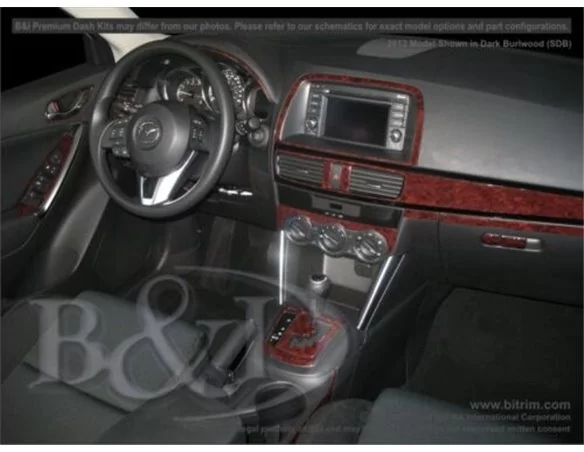 Mazda CX5 2013 Interiér WHZ Súprava obloženia palubnej dosky 33 dielov