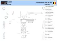 Mazda CX7 2006-2012 Interiér WHZ Súprava obloženia palubnej dosky 24 dielov - 1