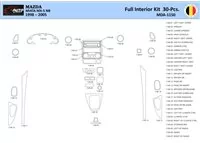 Mazda MX5 2000 Interiér WHZ Súprava obloženia palubnej dosky 30 dielov - 1