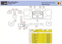 Mercedes Sprinter W907 Interiér WHZ Súprava obloženia palubnej dosky 21 dielov - 1