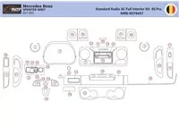 Mercedes Sprinter W907 Interiér WHZ Súprava obloženia palubnej dosky 40 dielov - 1