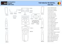 Mitsubishi Galant 2004-2012 Interiér WHZ Súprava obloženia palubnej dosky 26 dielov - 1