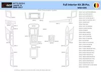 Mitsubishi Lancer-9-2007-2017 Súprava obloženia palubnej dosky WHZ interiéru 28 dielov - 1