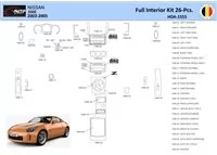 Nissan 350Z 2003-2005 Interiér WHZ Súprava obloženia palubnej dosky Diely - 1