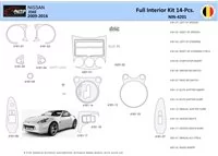 Nissan 370Z-2009 Súprava obloženia palubnej dosky WHZ interiéru 14 dielov - 1