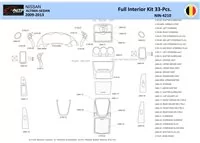 Nissan Altima 2009-2013 Interiér WHZ Súprava obloženia palubnej dosky 33 dielov - 1