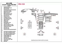 Chrysler Pacifica 2005-UP Kompletná súprava interiéru BD Dash Trim Kit - 1