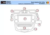 Súprava obloženia palubnej dosky Nissan Qashqai 2018 WHZ s 9 dielmi - 1