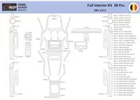 Opel Antara 2006-2015 Interiér WHZ Súprava obloženia palubnej dosky 38 dielov - 1