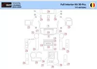 Súprava obloženia palubnej dosky Toyota 4Runner 2014 WHZ s 30 dielmi - 1