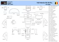Súprava obloženia palubnej dosky Toyota Camry 2006-2013 interiéru WHZ 33 dielov - 1