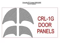 Chrysler PT Cruiser 2001-2005 Dverové panely, súprava 4 dielov Interiér BD Dash Trim Kit - 1 Chrysler PT Cruiser 2001-2005 Dverové panely, súprava 4 dielov Interiér BD Dash Trim Kit - 1