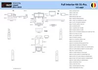 Súprava obloženia palubnej dosky Toyota Camry 2011-2019 interiéru WHZ 31 dielov - 1