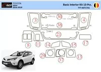 Súprava obloženia palubnej dosky Toyota RAV4 2015 WHZ 13 dielov - 1